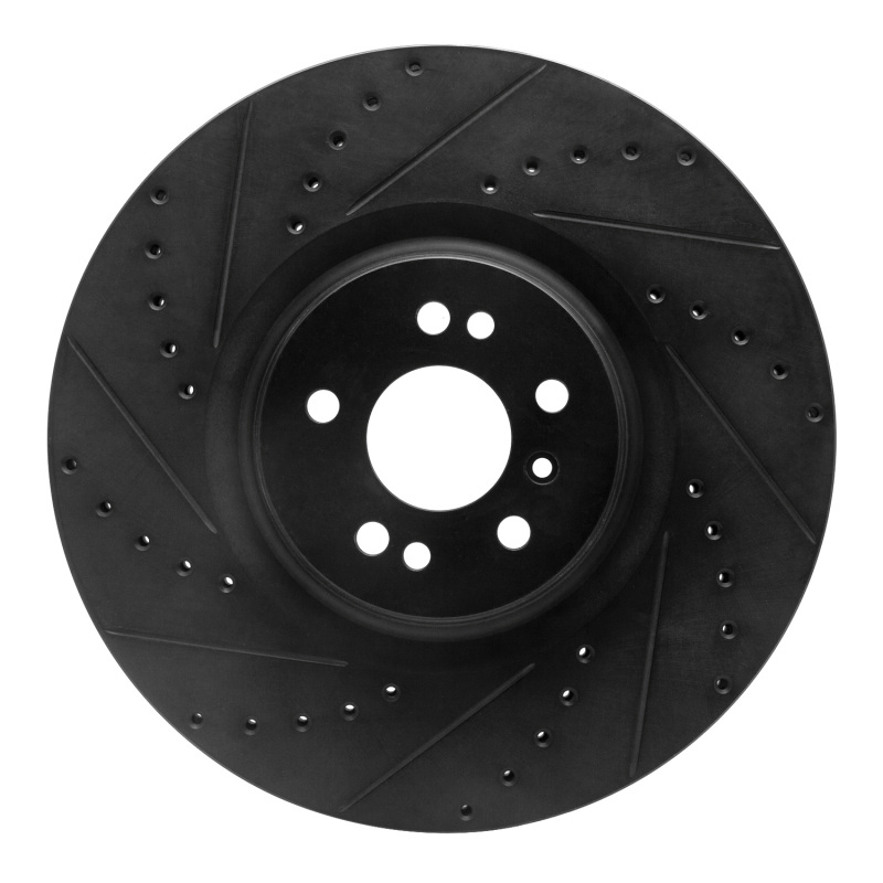 Mercedes-Benz GL320 Brake Rotor (1) - Front Left - R1 Concepts - Drilled & Slotted - Black - `07-`09 Mercedes-Benz GL320 Brake Rotor (1) - Front Left - R1 Concepts - Drilled & Slotted - Black - `07-`09